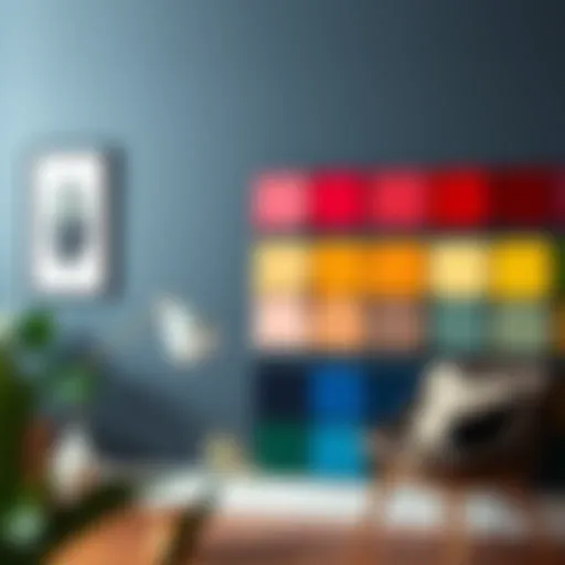 Choosing the Right Shades for Dark Wall Paint Color chart showcasing various shades of paint