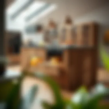 Innovative storage solutions integrated into a stylish kitchen island