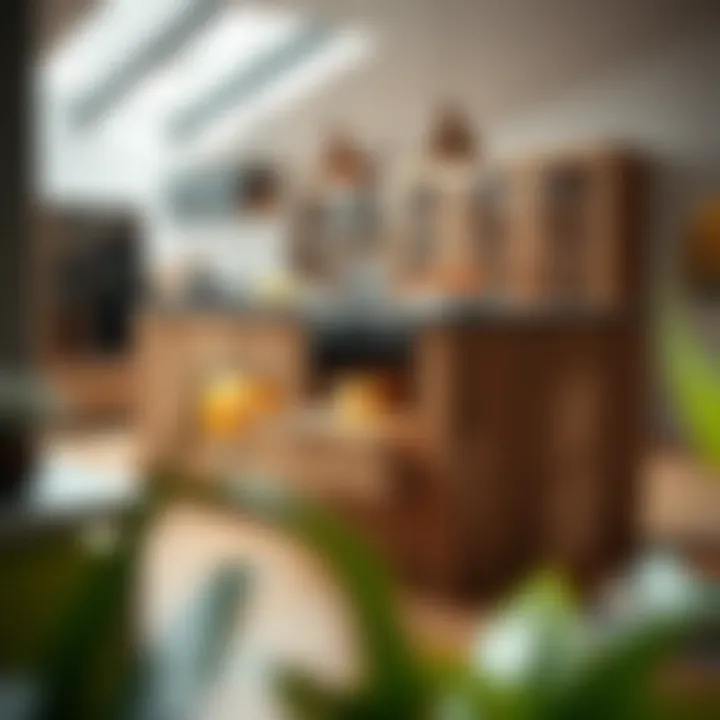 Innovative storage solutions integrated into a stylish kitchen island