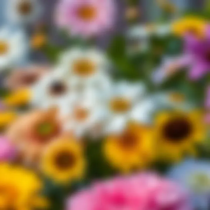 Close-up of various seasonal flower types showcasing their unique characteristics