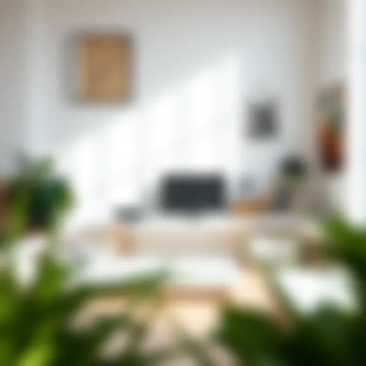 Clean and serene workspace with minimal distractions