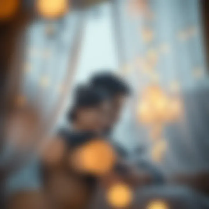 Intimate moment captured between the couple