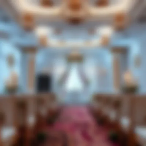 Stunning wedding venue decorated elegantly