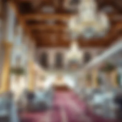 Elegant wedding venue with beautiful decor