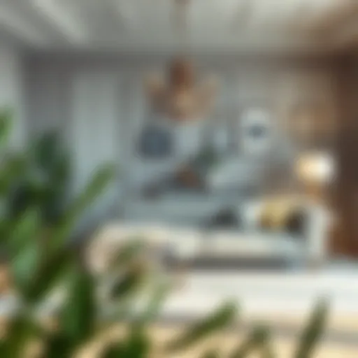 Elegant living room organization