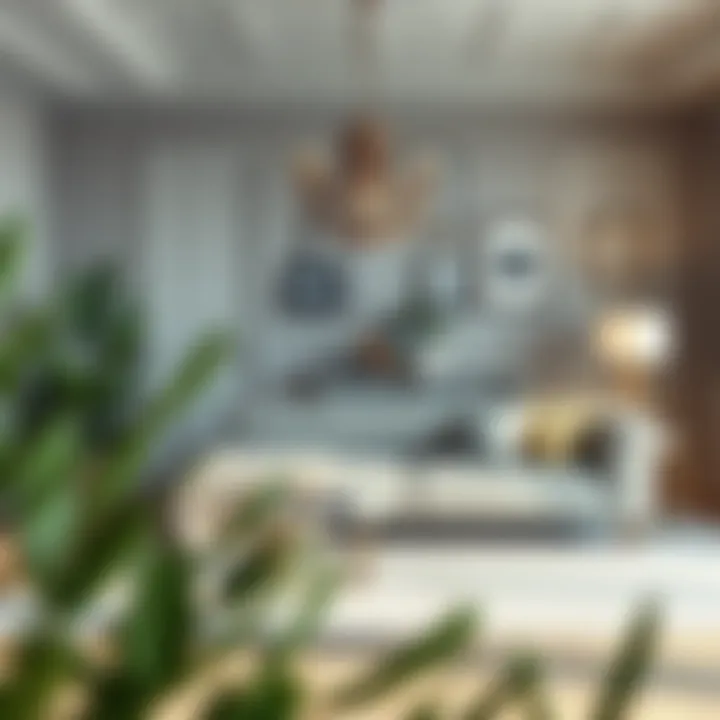 Elegant living room organization