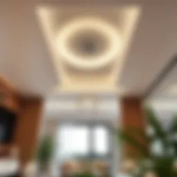 Sleek modern ceiling design showcasing a minimalist approach