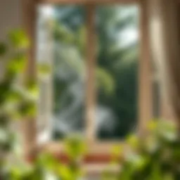 Fresh air flowing through an open window