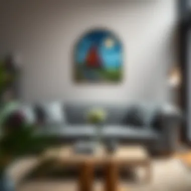 Stylish color palette showcasing gray Chesterfield sofas