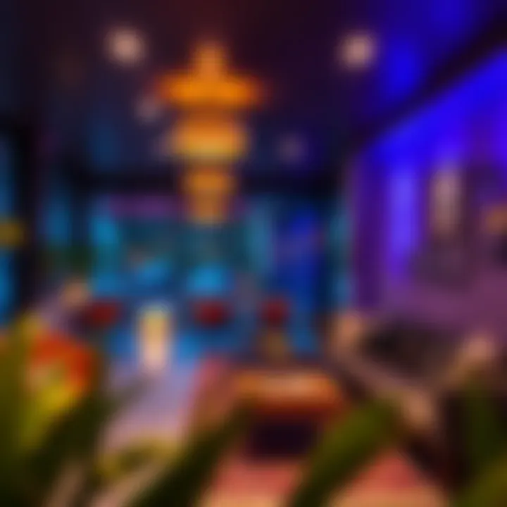 Inviting ambiance with perfect lighting in a lounge