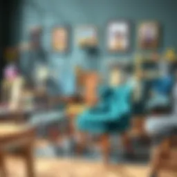 A collection of various chair styles