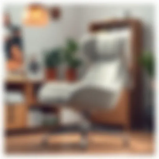 Ergonomic Modern Chair A modern chair showcasing ergonomic design and optimal width for comfort