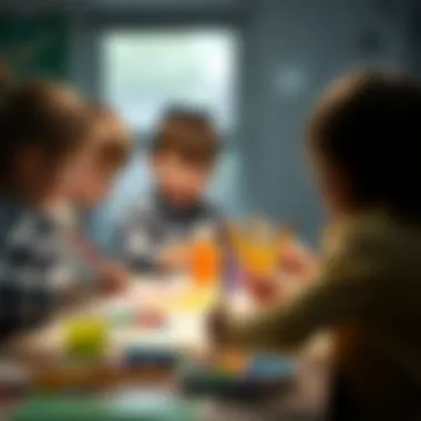 Creative Painting Activities in Schools Children engaging in creative painting activities