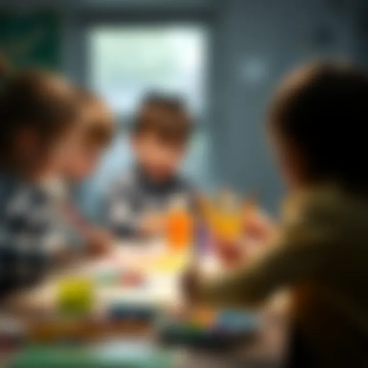 Creative Painting Activities in Schools Children engaging in creative painting activities