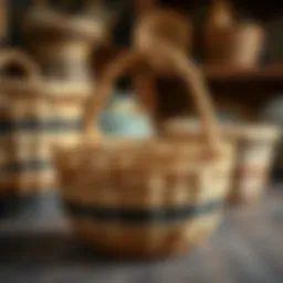 Crafting a beautifully woven basket