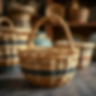 Crafting a beautifully woven basket