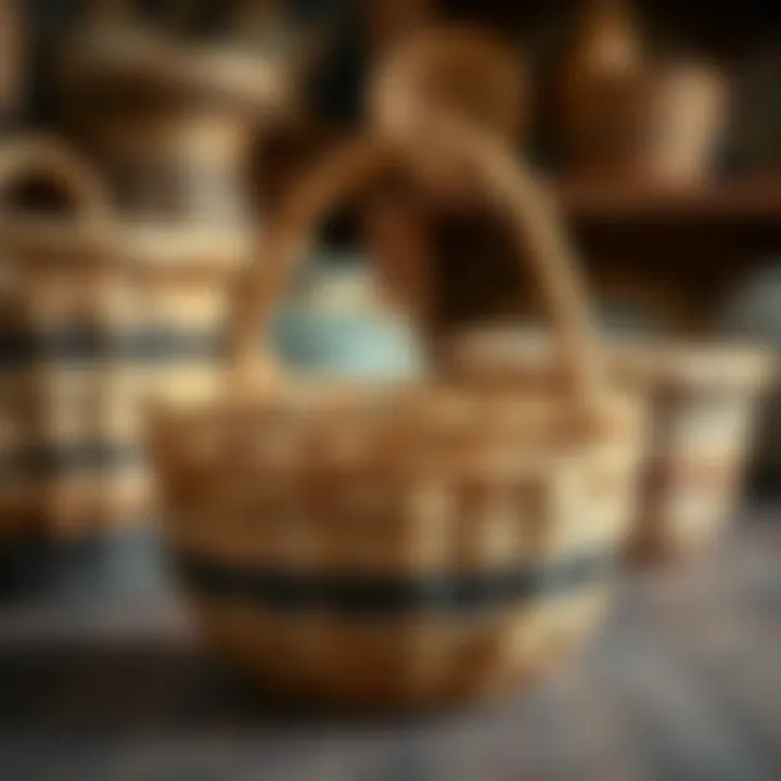 Crafting a beautifully woven basket