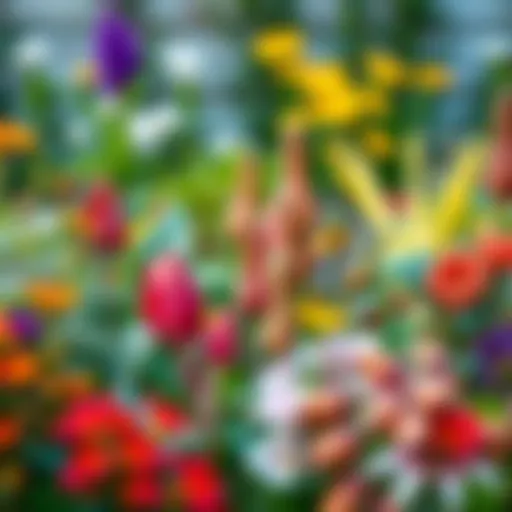 Diverse Vegetation for September A vibrant garden with various plants suitable for September planting.