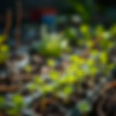 Healthy seedlings thriving in a September garden.