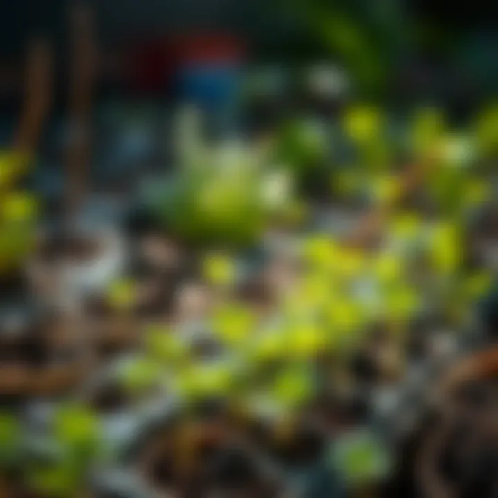 Healthy seedlings thriving in a September garden.