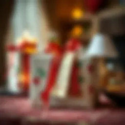 A beautifully wrapped gift box with a heartfelt note