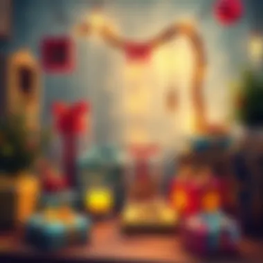 A collection of thoughtful gifts showcasing creativity