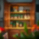 Effective Organization in Small Kitchen Cabinets Organized small kitchen cabinet with labels