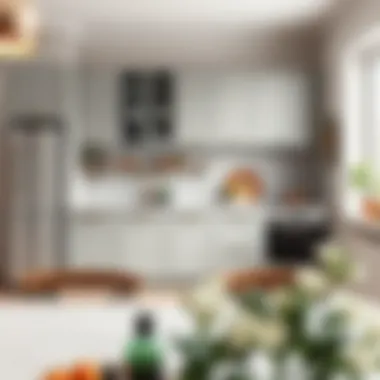 Stylish color palette for a small kitchen