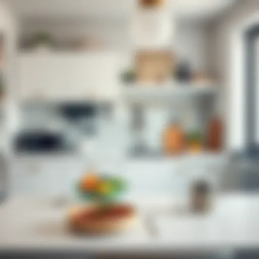 A beautifully organized small kitchen with modern decor