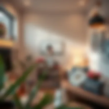 Artistic Touches for Small Living Areas Aesthetic display of art in a small setting