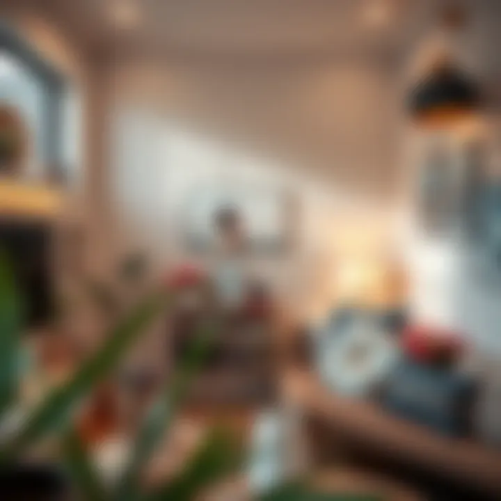 Artistic Touches for Small Living Areas Aesthetic display of art in a small setting