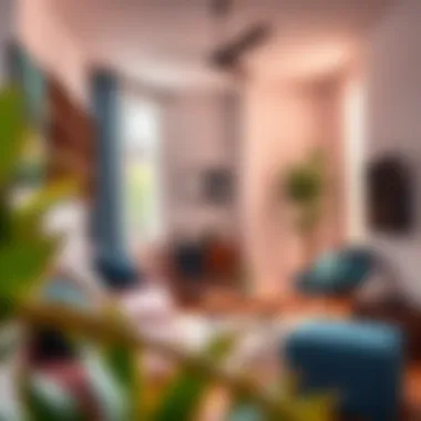 Stylish Color Choices for Small Spaces Stylish use of colors in a compact living space