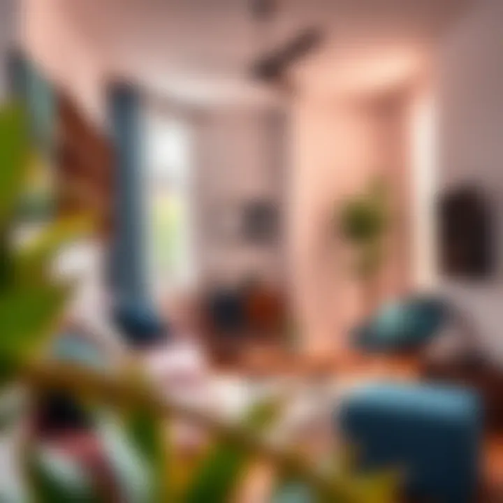 Stylish Color Choices for Small Spaces Stylish use of colors in a compact living space