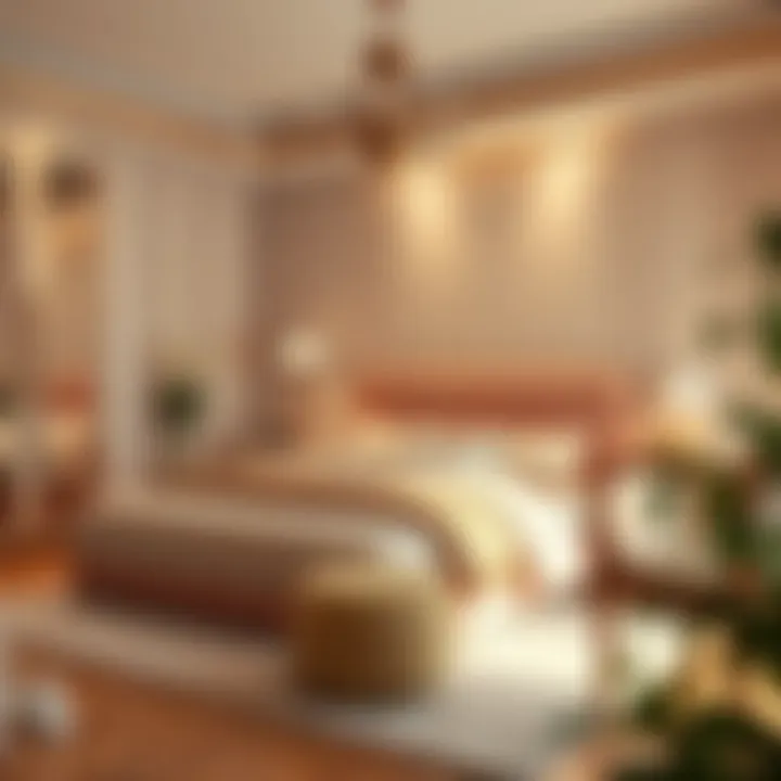 Elegant Bedroom Decor Elegant bedroom featuring plush materials and serene ambiance