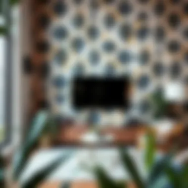 Innovative Geometric Wallpaper Trends Modern wallpaper design showcasing geometric patterns