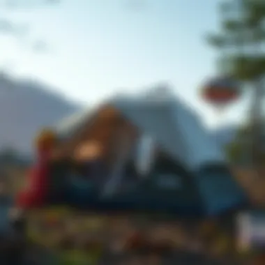 Choosing the Right Size Tent for Your Adventure A spacious tent set up in a scenic campsite