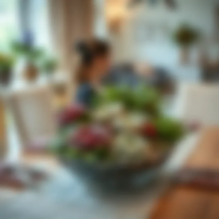 A beautifully arranged succulent centerpiece on a dining table