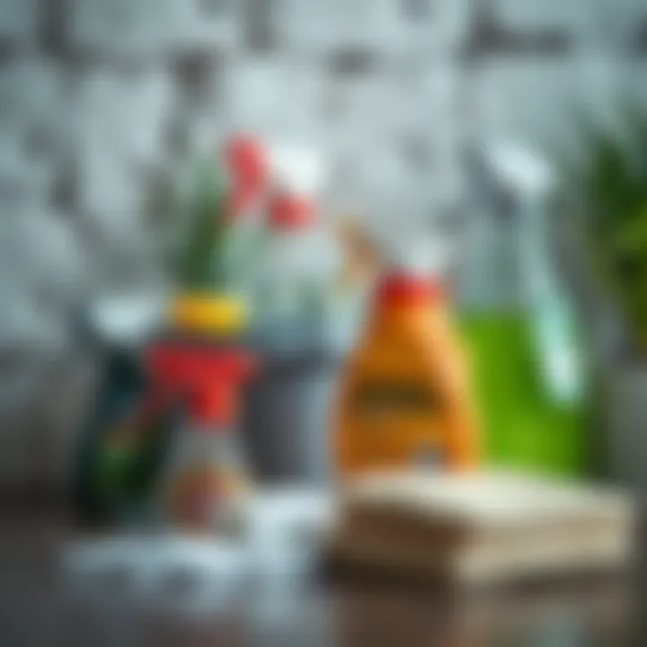 Cleaning supplies for mold removal