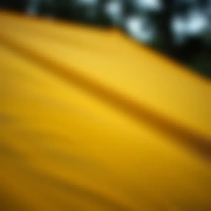 Understanding Tent Fabric and Its Importance Close-up of tent fabric showcasing durability