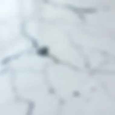 Close-up of polished marble surface highlighting durability and aesthetic appeal