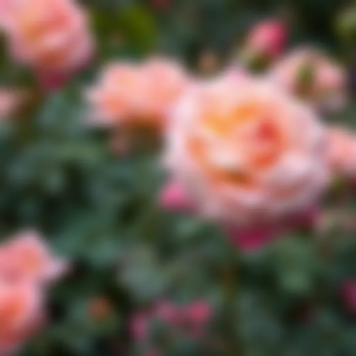 The Beauty of Mature Roses in Bloom Blooming roses in garden