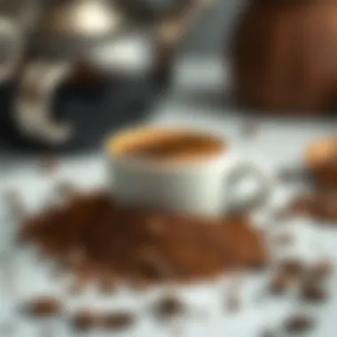 Finely Ground Coffee A finely ground coffee blend for Turkish coffee