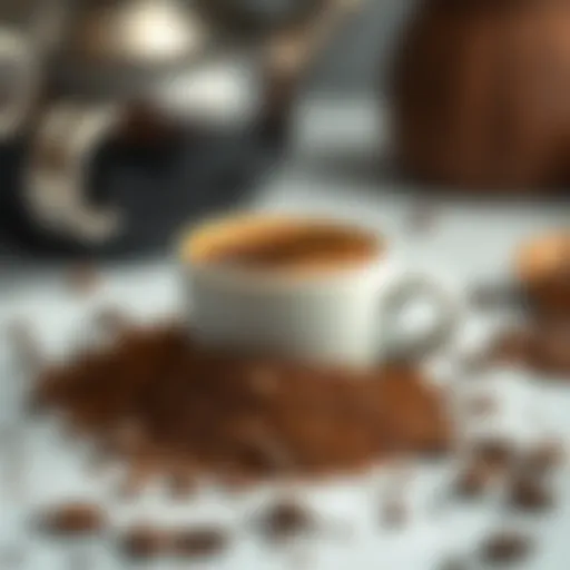 Finely Ground Coffee A finely ground coffee blend for Turkish coffee