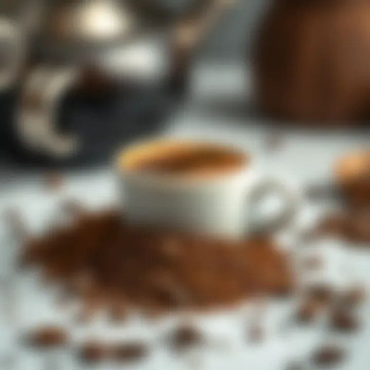 Finely Ground Coffee A finely ground coffee blend for Turkish coffee