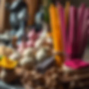 Diversity of Incense Varieties A collection of incense varieties showcasing their diversity