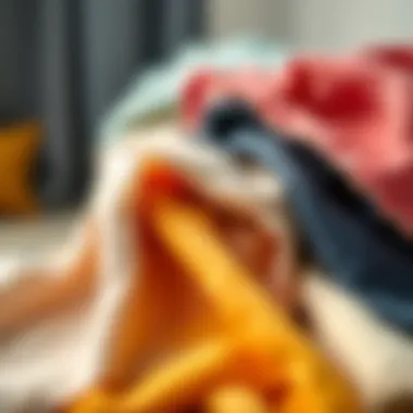 Different fabric types displayed