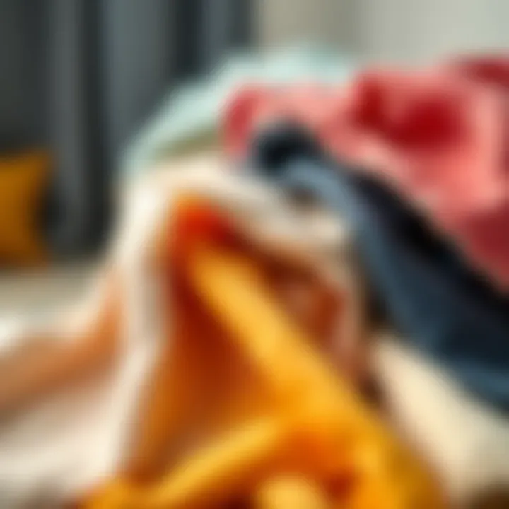 Different fabric types displayed