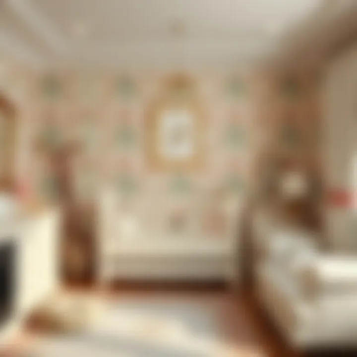 Vintage-inspired nursery with classic furniture pieces