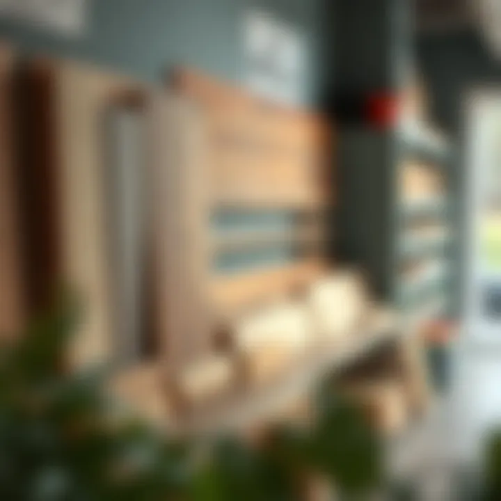 Selection of various wood types and paint options