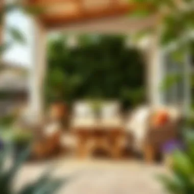 Wooden pallets transformed into stylish outdoor furniture